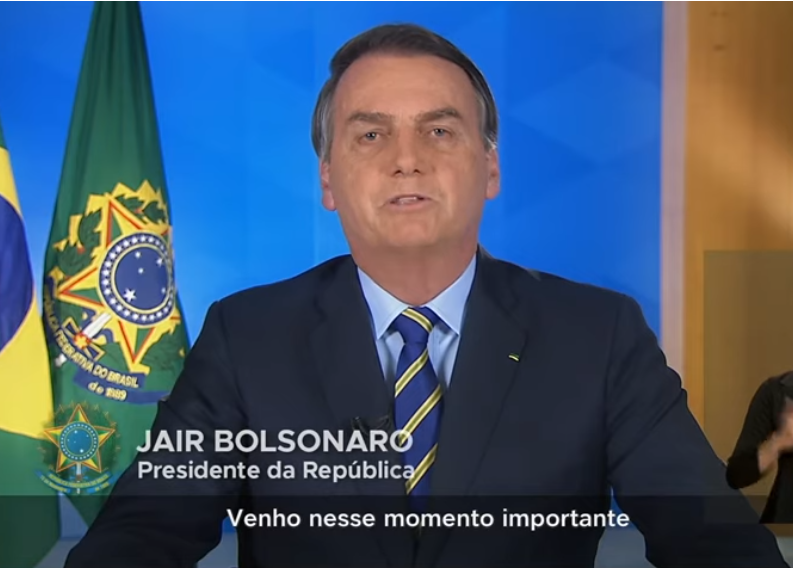 Jair Bolsonaro em rede nacional de TV